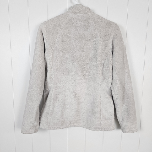 Small North Face Fleece 1/4 Zip Light Beige Kangaroo Pocket High Neck Womens - Picture 3 of 7